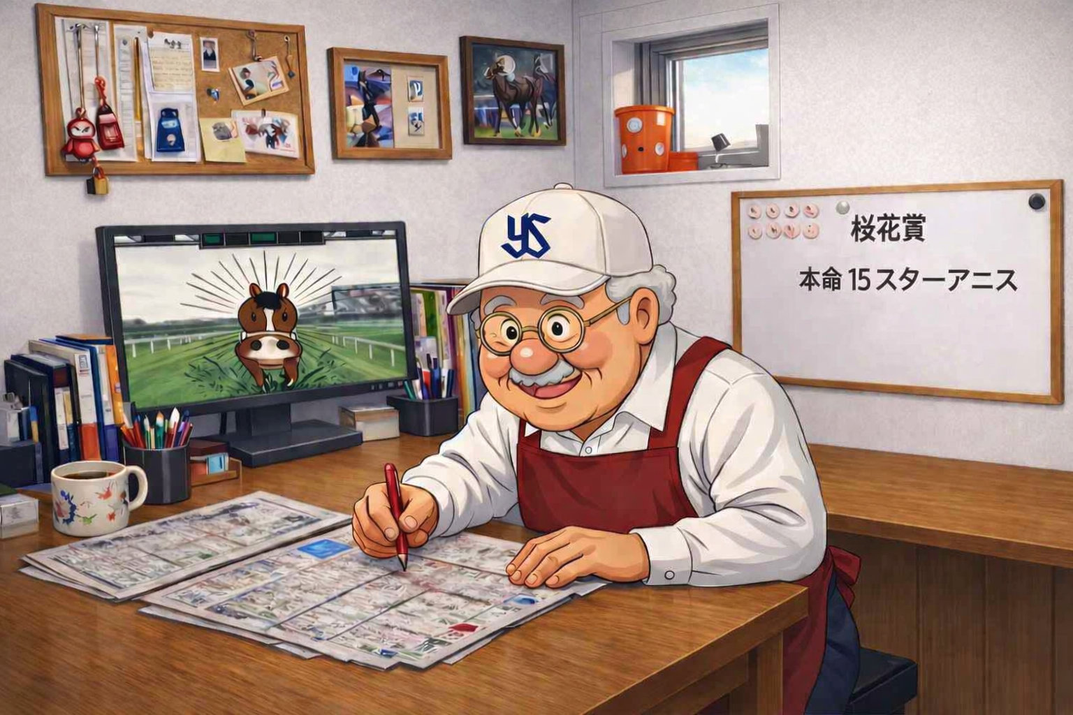 桜花賞2026の予想まとめ 本命スターアニスを中心に差し決着を分析した阪神11Rの出走表イメージ